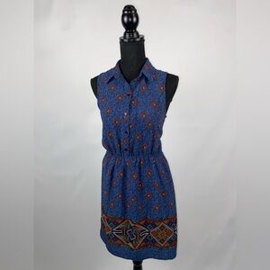 Monteau Dress Sleeveless Elastic Waistband Size Small